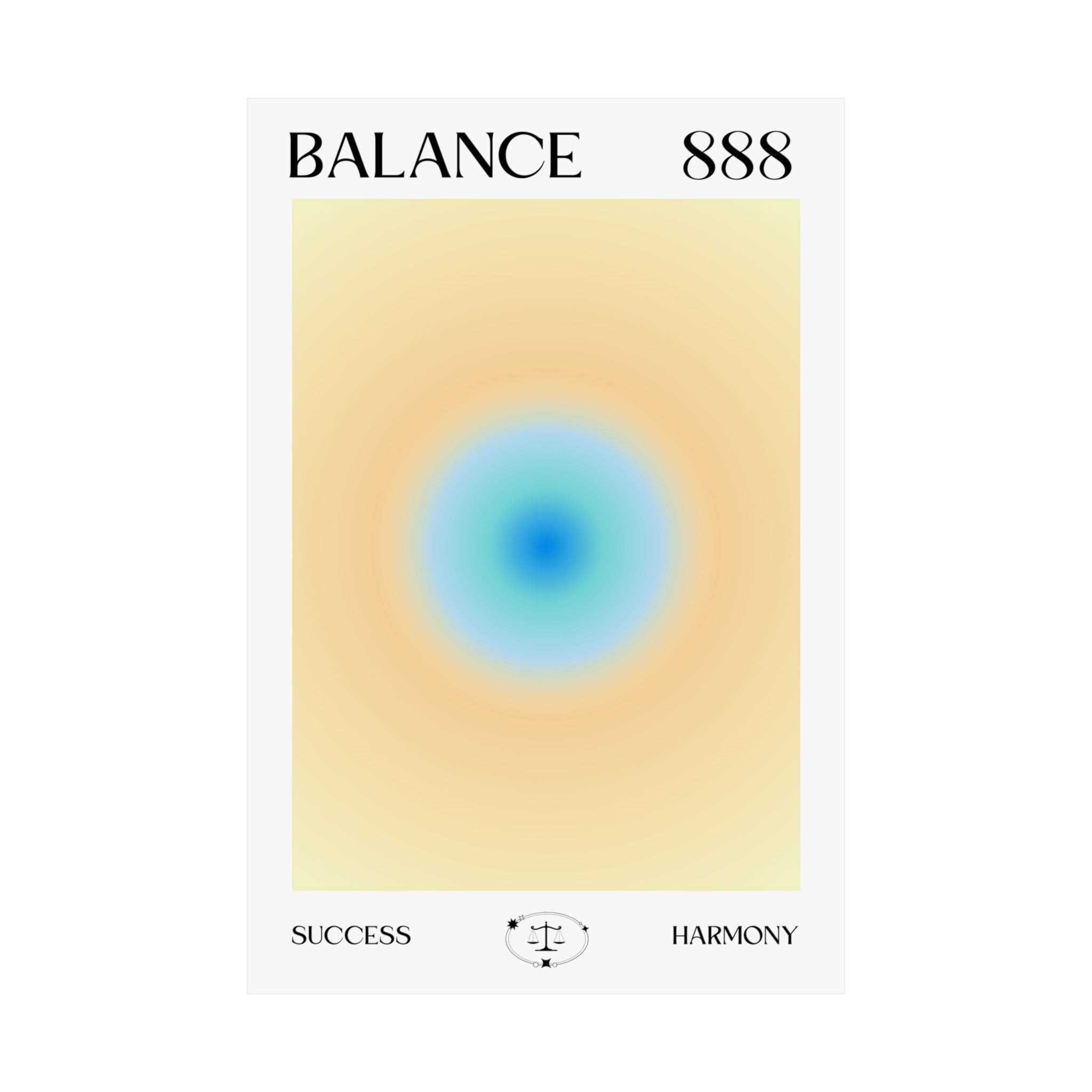 888 Angel Numbers Matte Posters