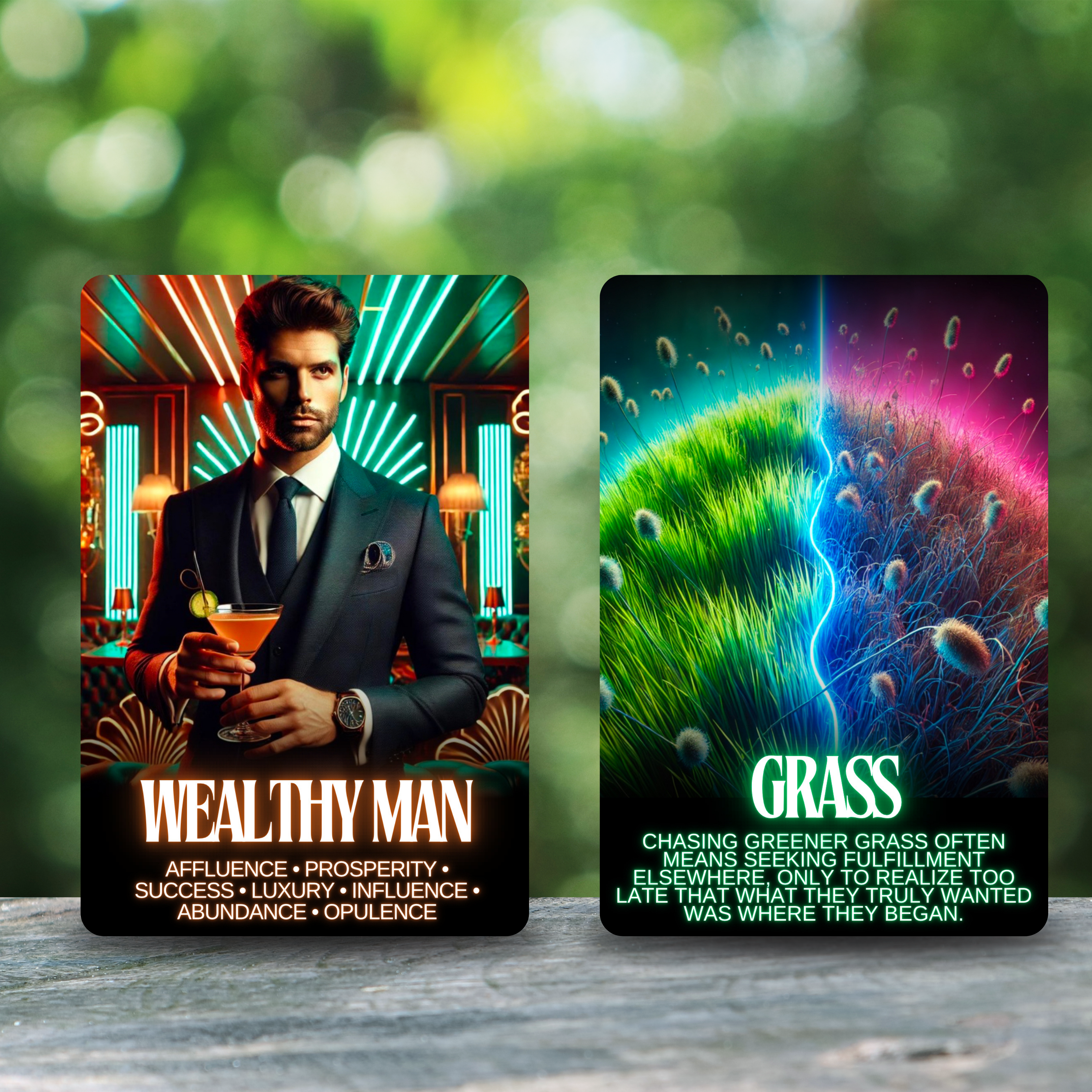 Neon Resonance Spiritual Empowerment & Insight Oracle Deck