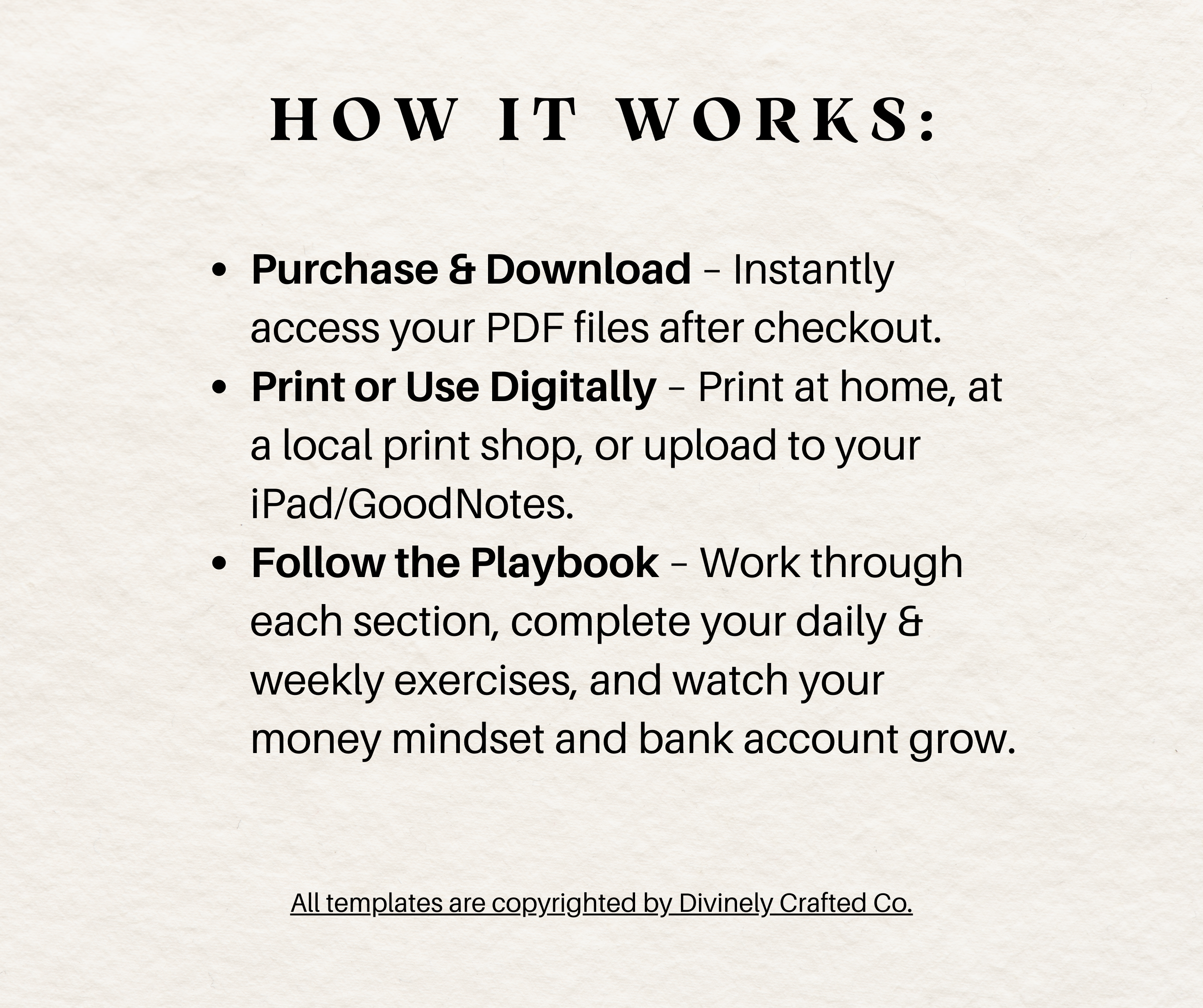 Money Manifestation Playbook – Printable Wealth Attraction Workbook