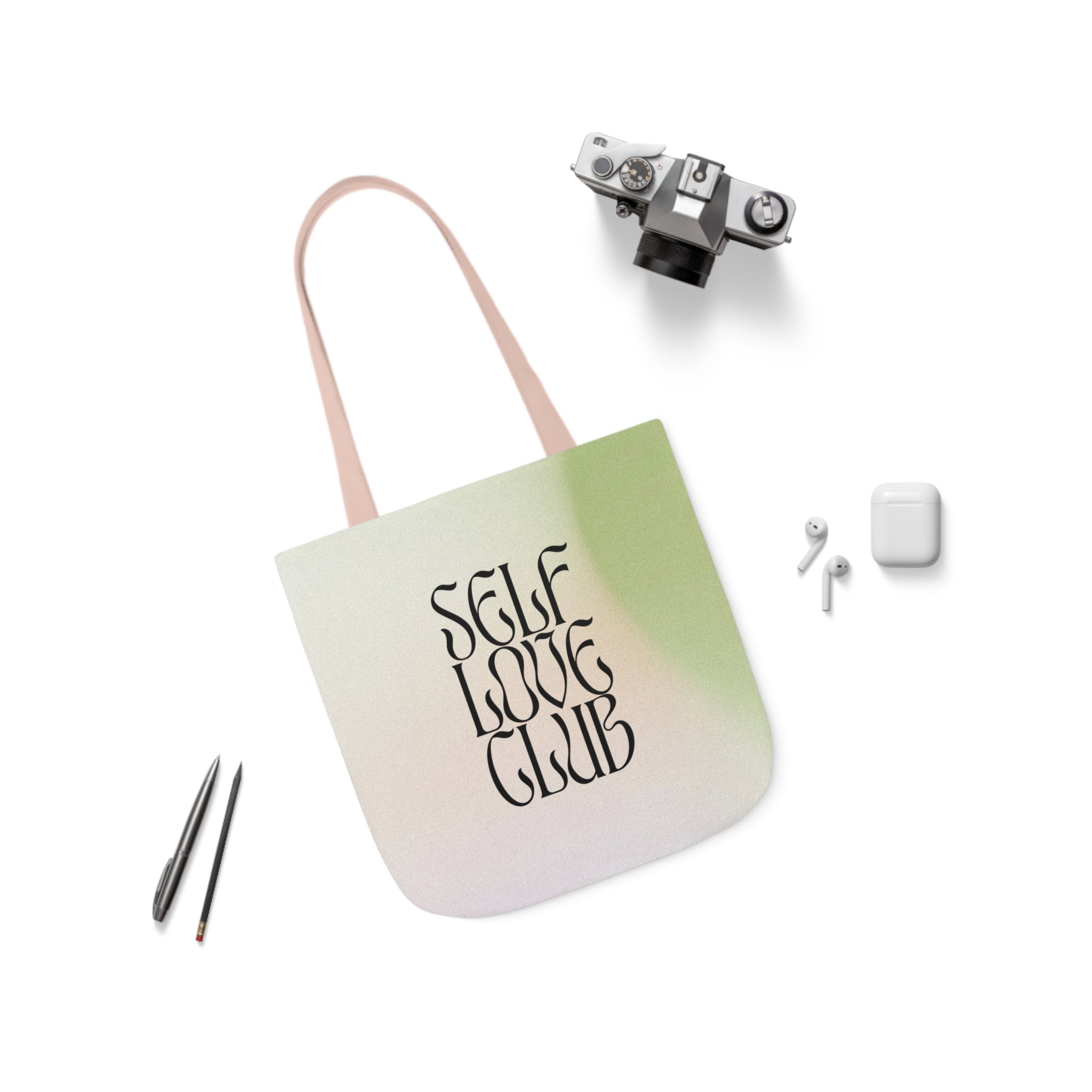 Self Love Club Tote Bag, 5-Color Straps