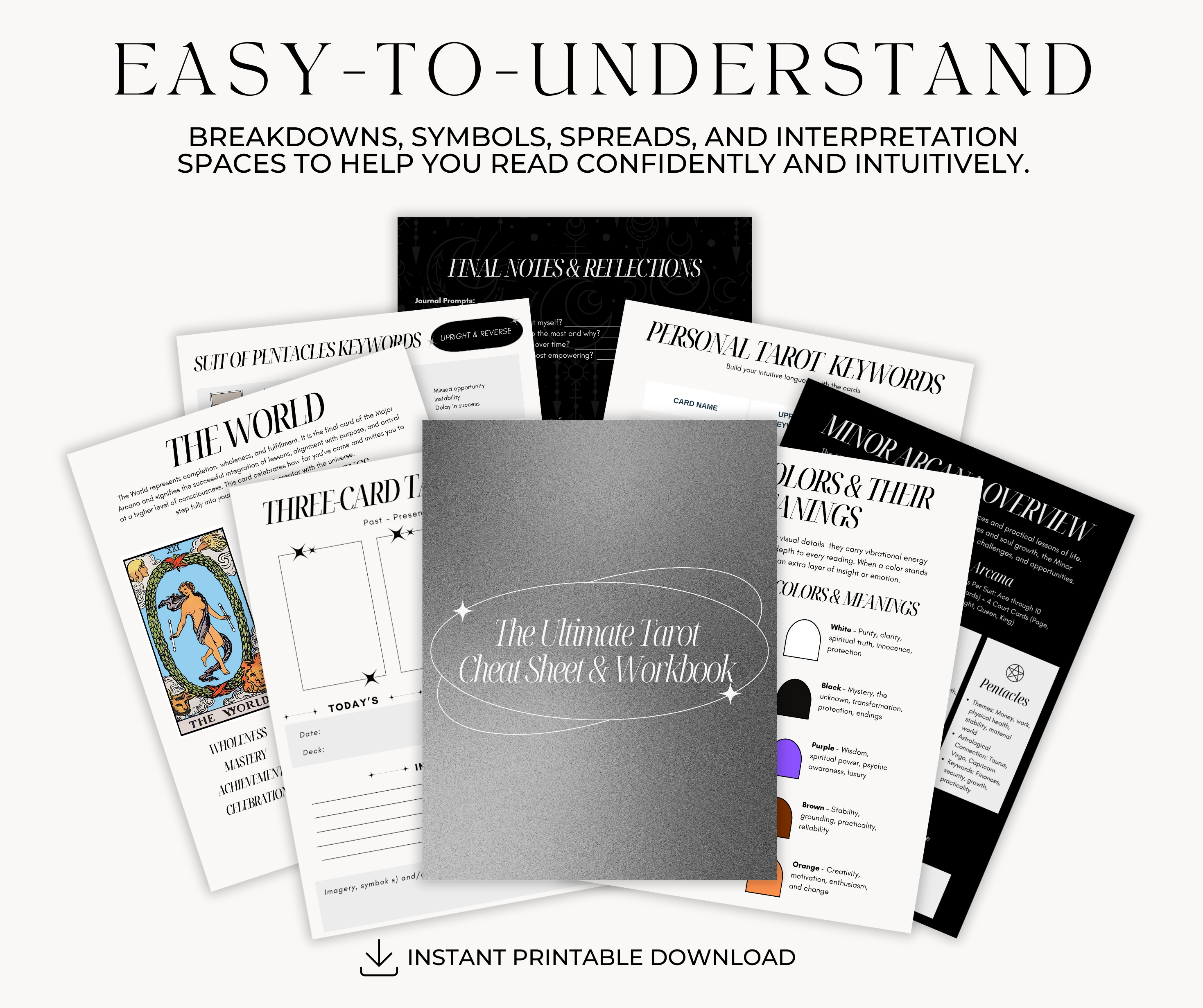 The Ultimate Tarot  Cheat Sheet & Workbook