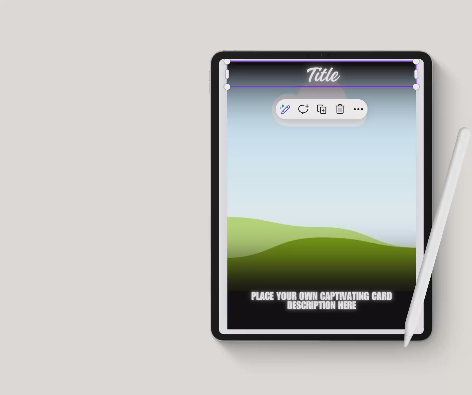 Oracle, Tarot & Affirmation Cards – Canva Template