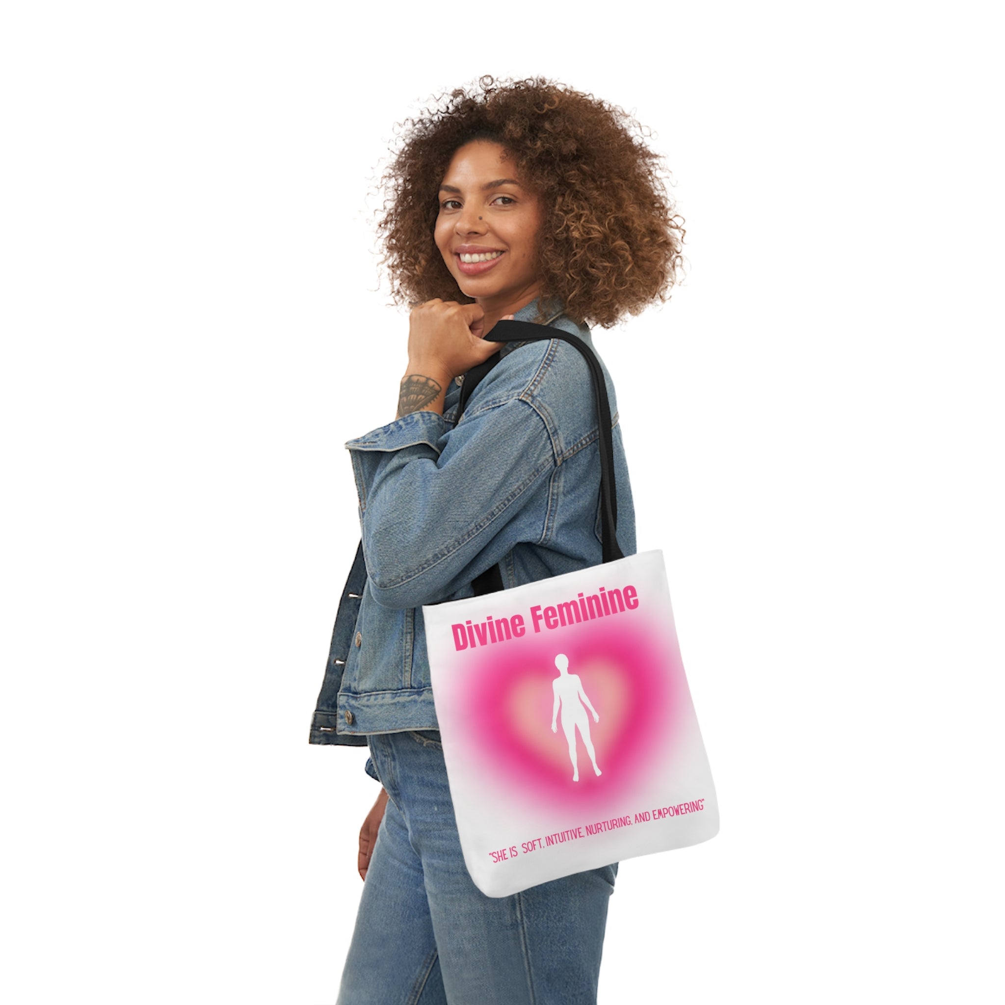 Divine Feminine Tote Bag, 5-Color Straps