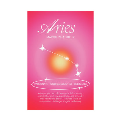 Aries Matte Posters