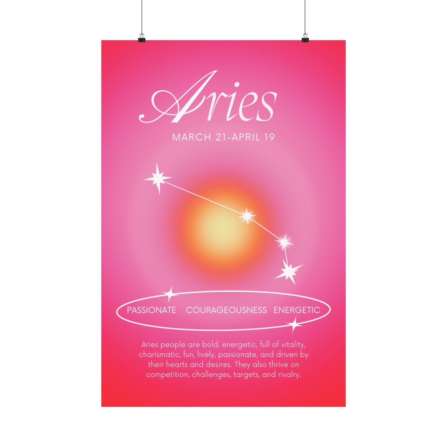 Aries Matte Posters